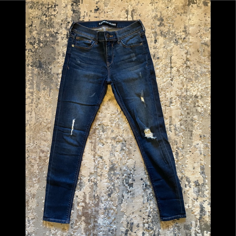 Express dark wash jeans
